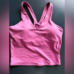 ALO Yoga Real Bra Pink Top